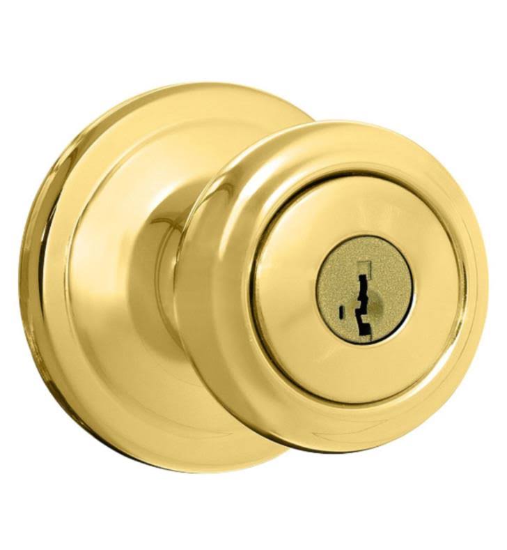 Brass Gold Keyed Entry Door Knobset A538129