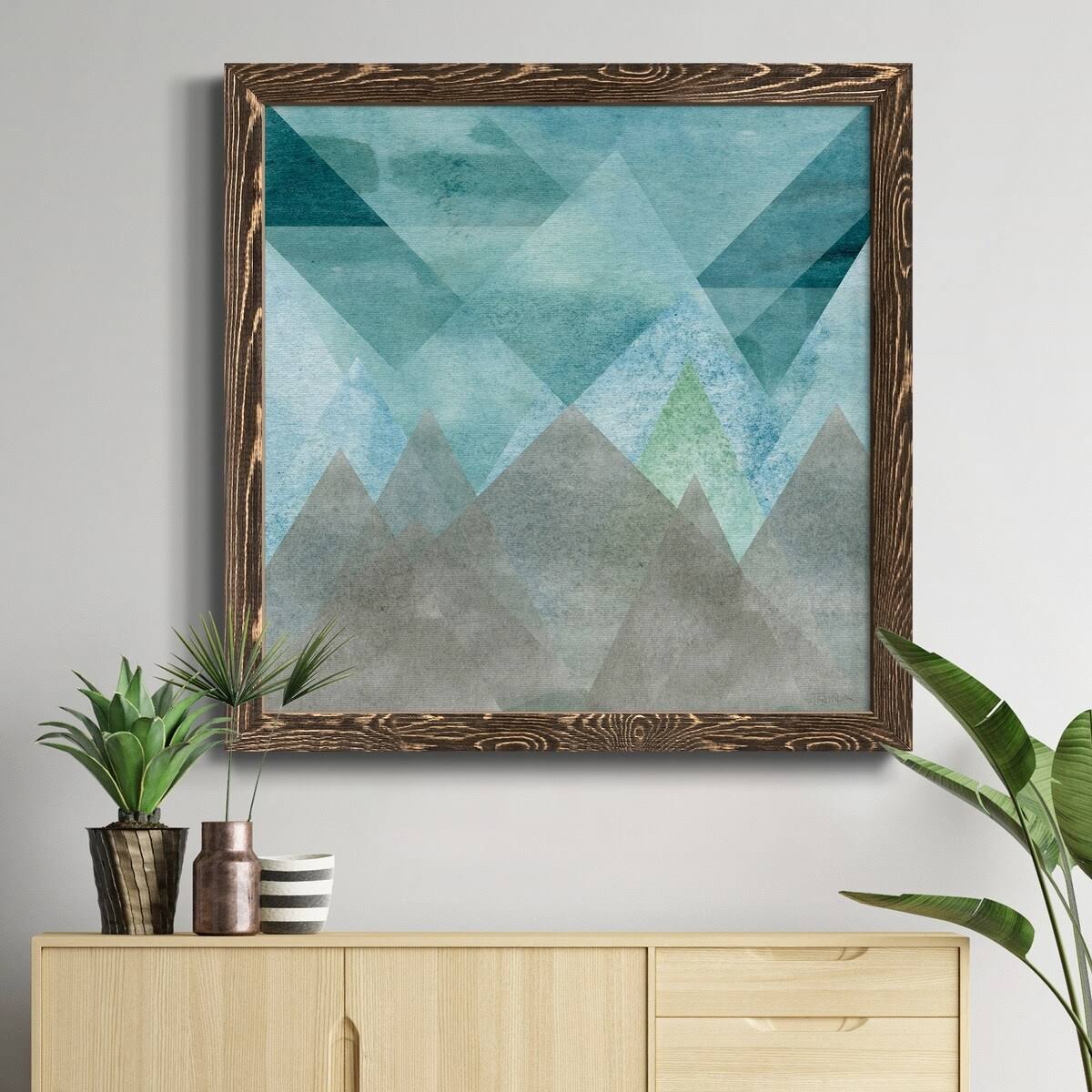 Framed Canvas O726