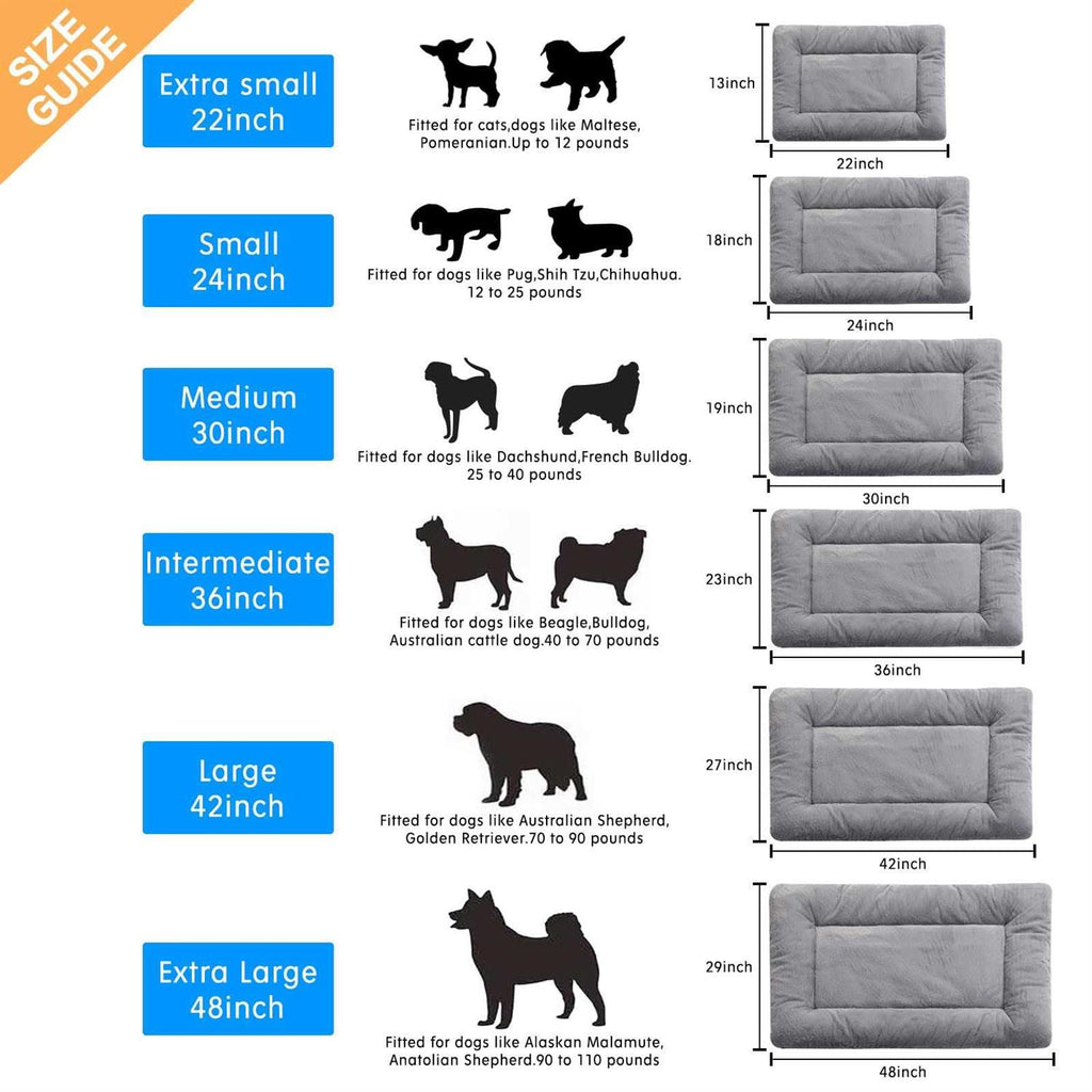 Dog Crate Bed Washable Anti-Slip Kennel Pad E485436