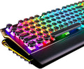 Black 108-Key Mechanical Gaming Keyboard with RGB Backlit N8167