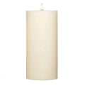 Flameless LED Candle 8x22H Ivory Rustic Outdoor Pillar T97771
