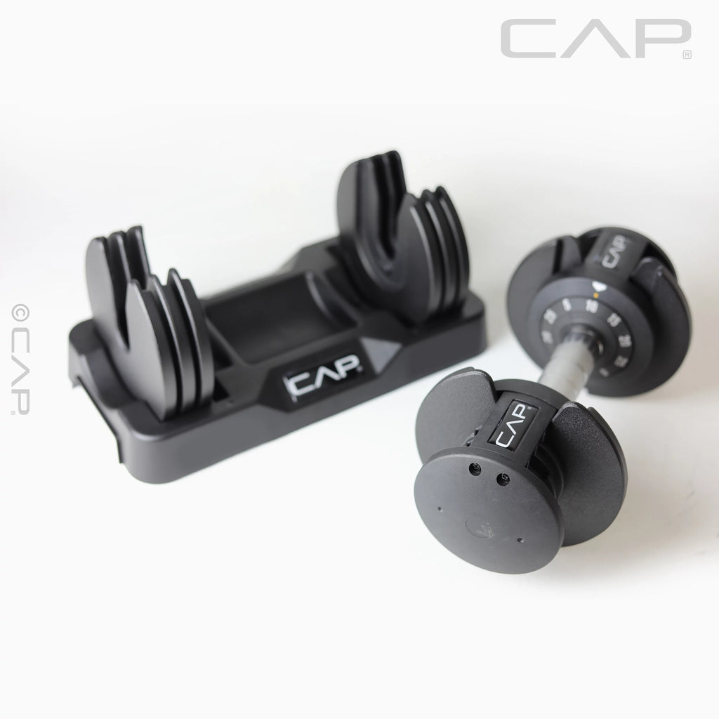 25 lb Adjustable Dumbbell Set, Pair, Black Z988