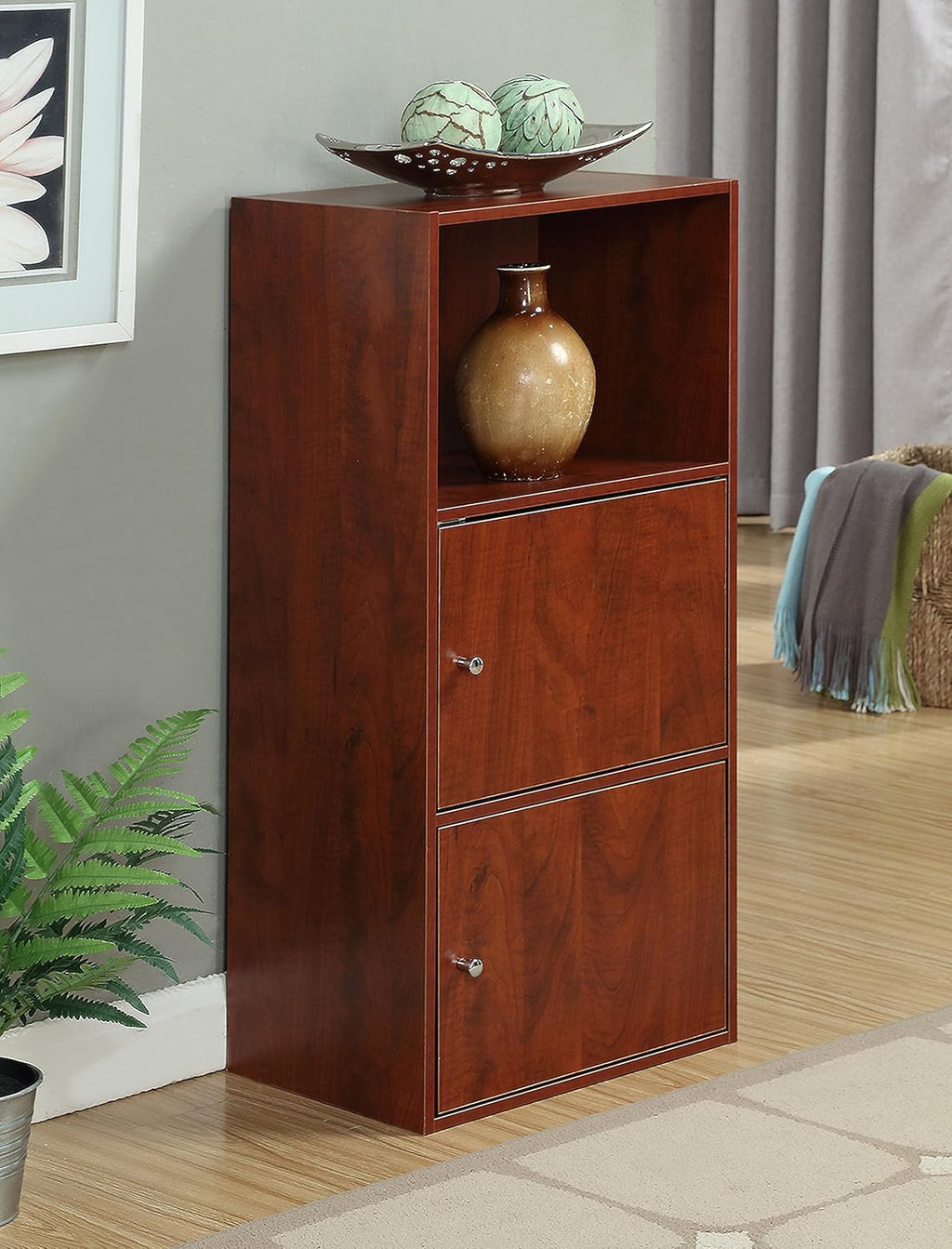 Black 2 Door Cabinet C618
