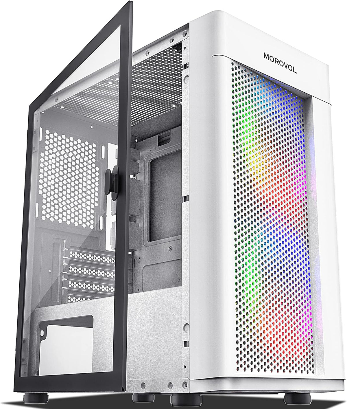 Micro-ATX Tower Computer Case with 2pcs 120MM ARGB Fans A302