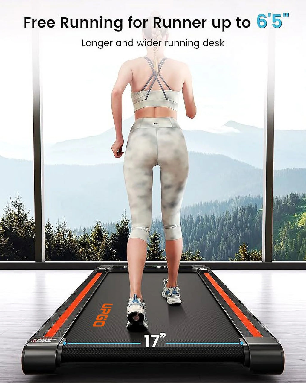 2.5HP Walking Pad Treadmill with Remote Control M483538