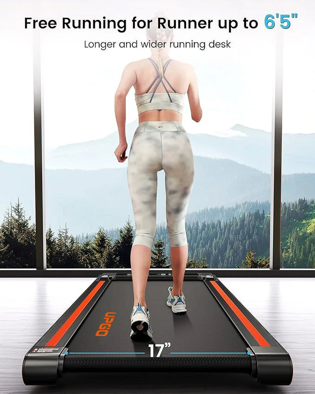 2.5HP Walking Pad Treadmill with Remote Control M483538