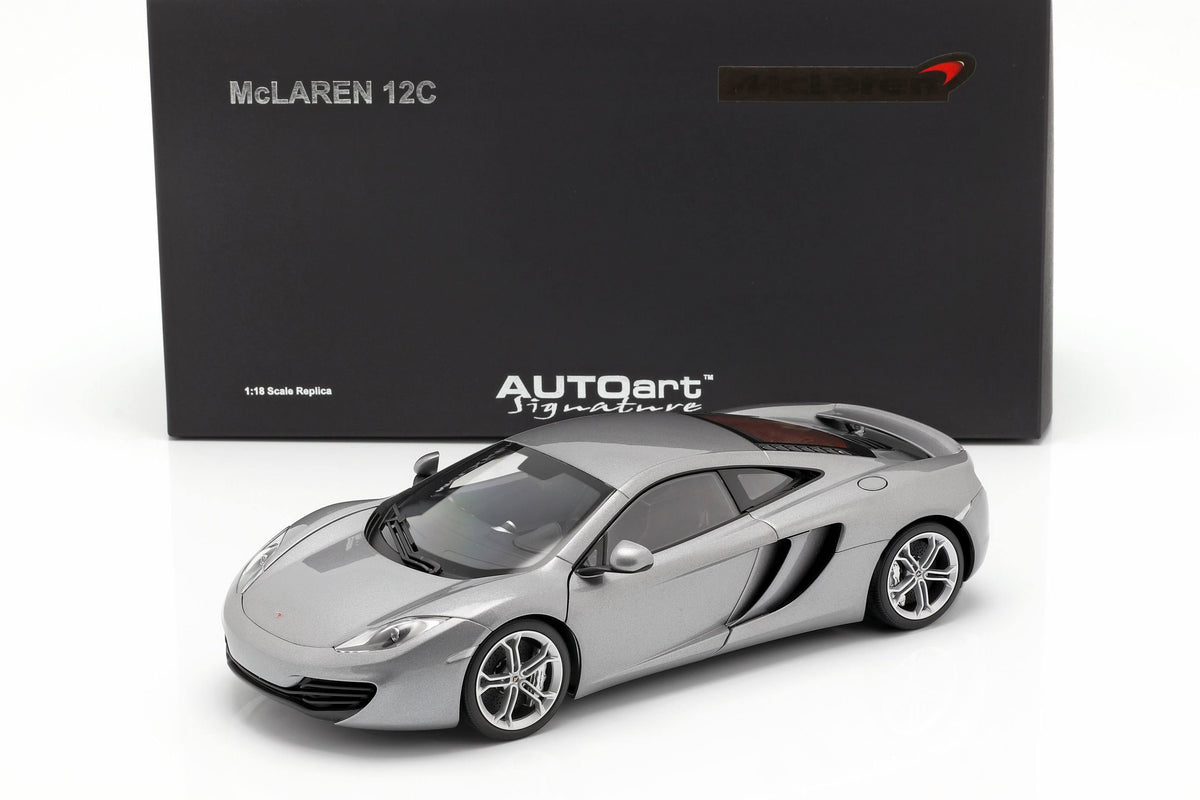 Silver 1:18 Diecast Model Car D4167