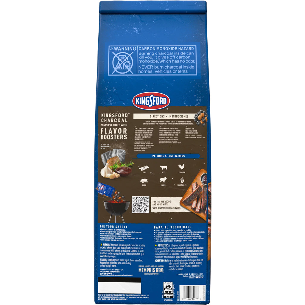 8 lbs BBQ and Hickory Charcoal Briquettes W7724