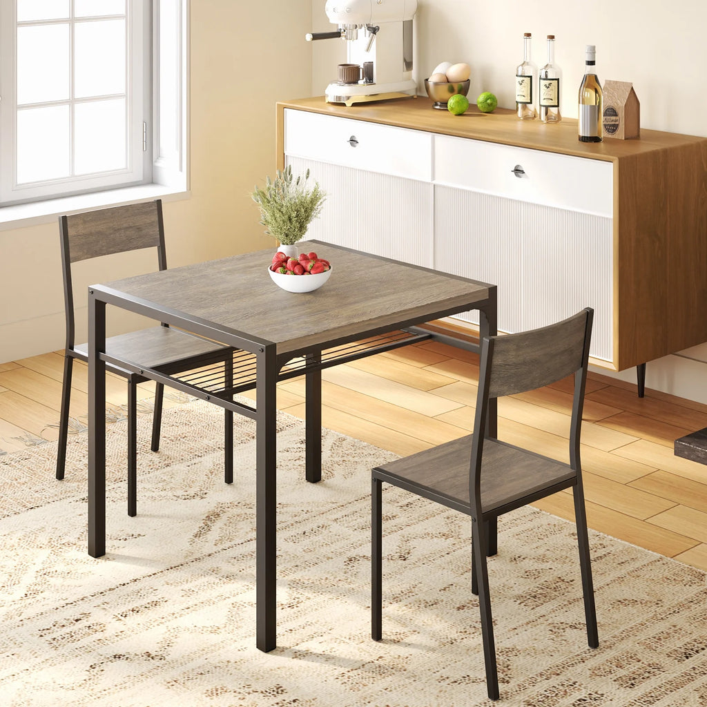 4 Piece Dining Table with 2 Chairs and Bench M6944