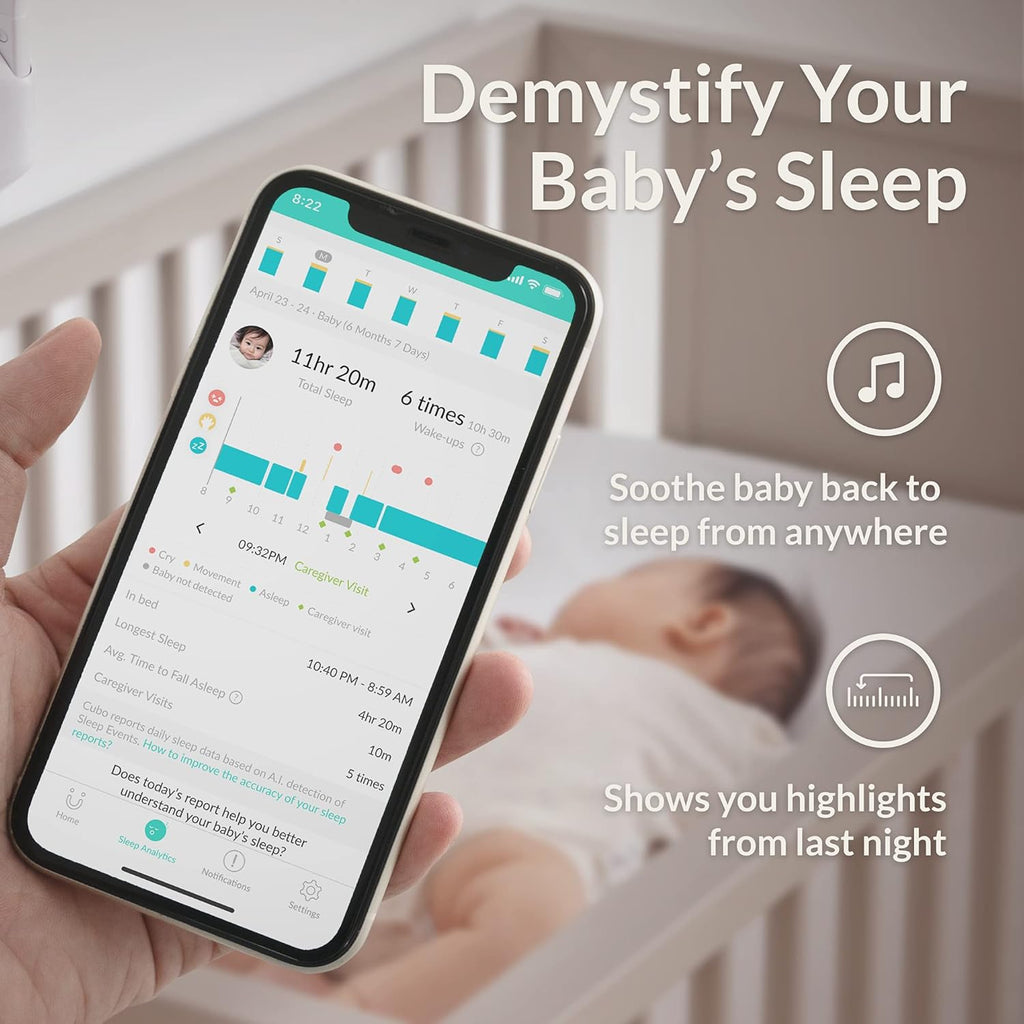 Smart Baby Monitor and 3-Stand Set 1080p HD Night Vision Two-Way Audio U979