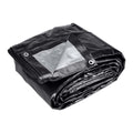 18 ft. x 24 ft. Silver and Black Weather-Resistant Tarp E552183