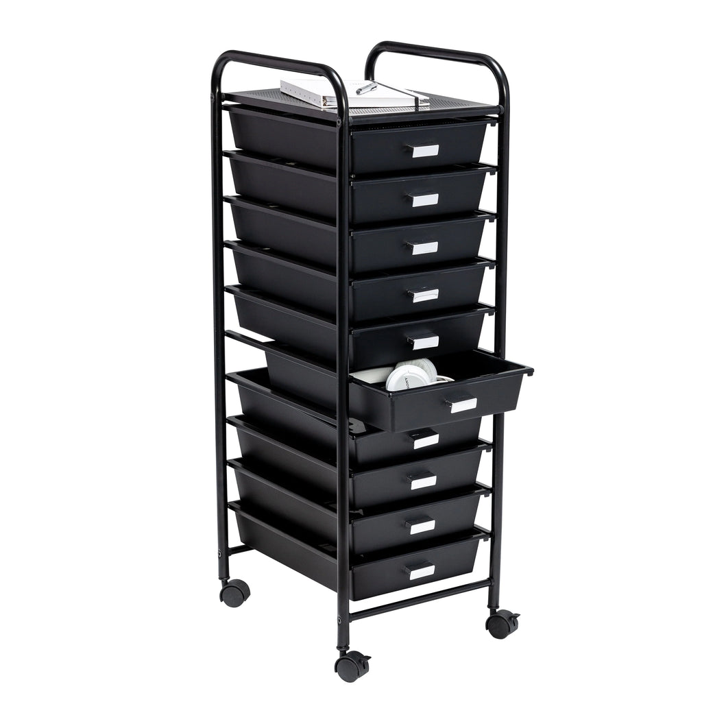 10 Drawer Rolling Cart T167