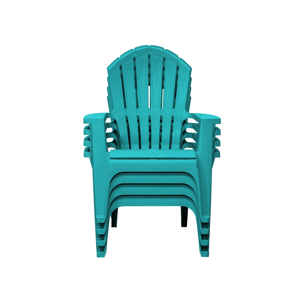 Gray Resin Stackable Adirondack Chair H2949