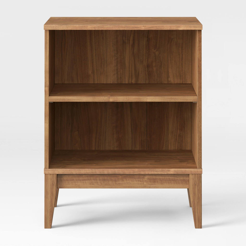 Brown 2 Shelf Bookcase F485