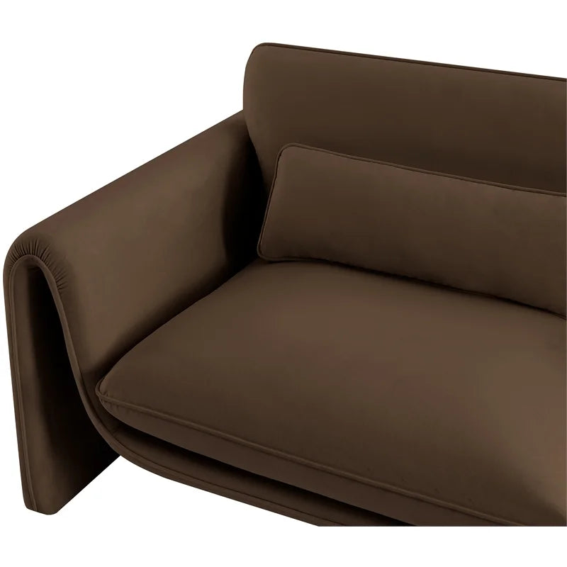 Brown Velvet Sofa X13027