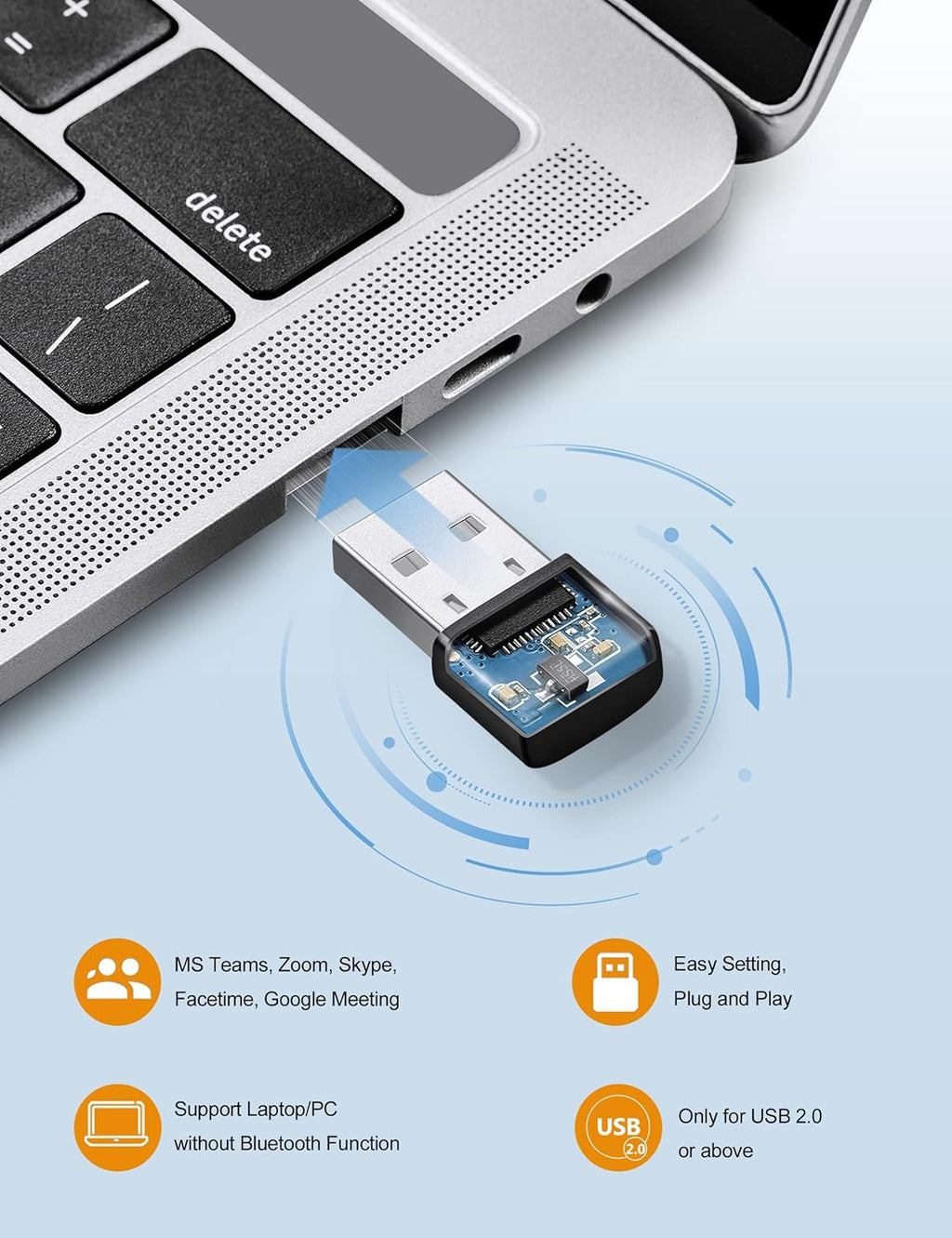 Bluetooth Headset with Noise Canceling Microphone E3114
