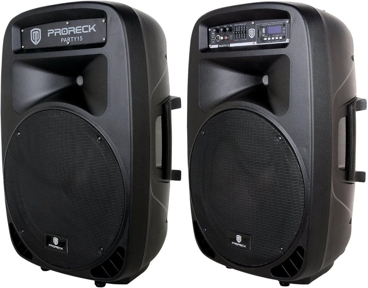 Portable 15-Inch 2000 Watt 2-Way Powered PA Speaker System N15318