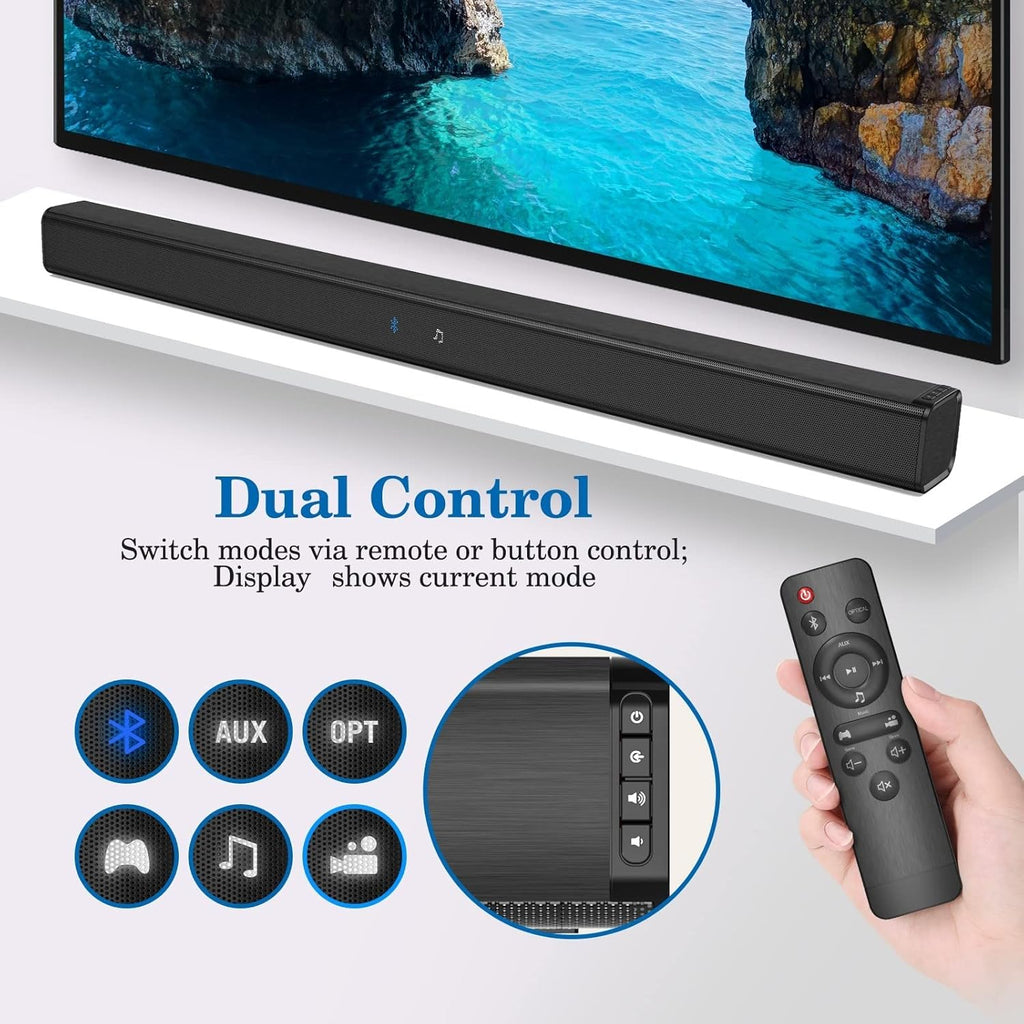 Wired & Wireless Bluetooth 5.0 Soundbar U43992
