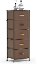 5 Drawer Fabric Dresser Tower T93247