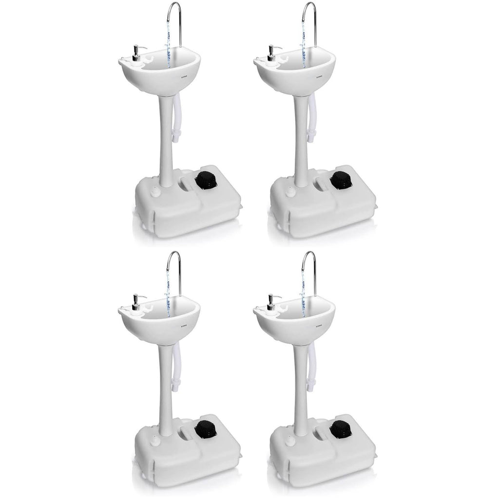 Portable Hand Wash Sink Stand 4 Pack A39660