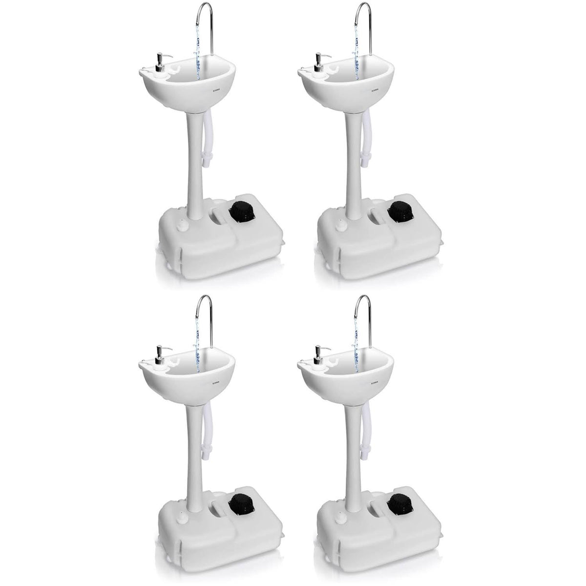 Portable Hand Wash Sink Stand 4 Pack A39660