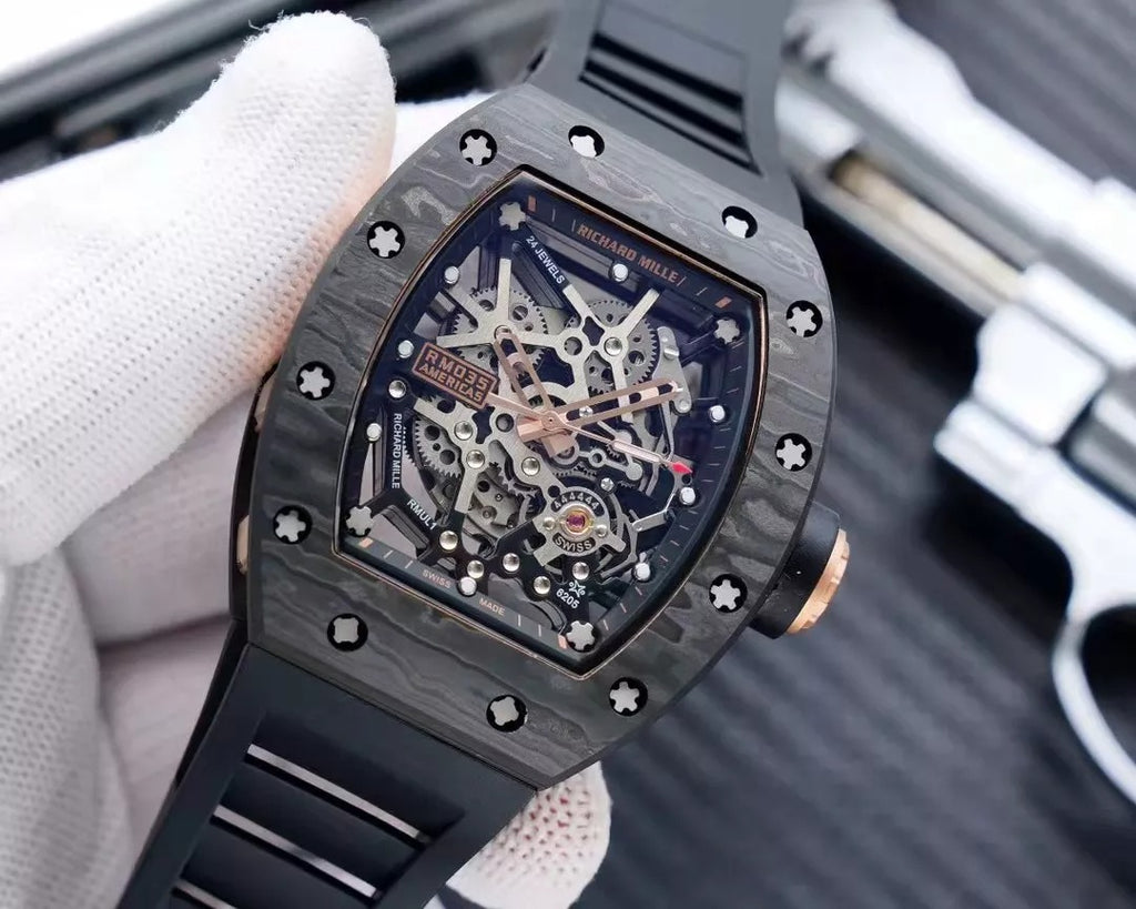 Black Rubber Strap Watch I36275