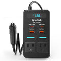 Car Power Inverter 12V to 110V AC with LCD Display 65W USB-C M400171