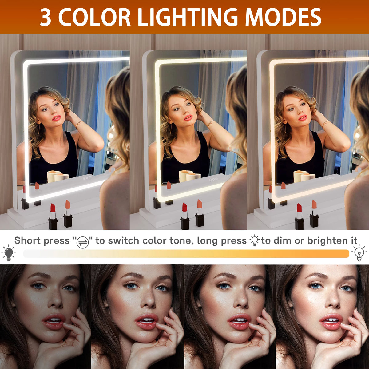 32" x 22" LED Vanity Mirror with Lights I522426