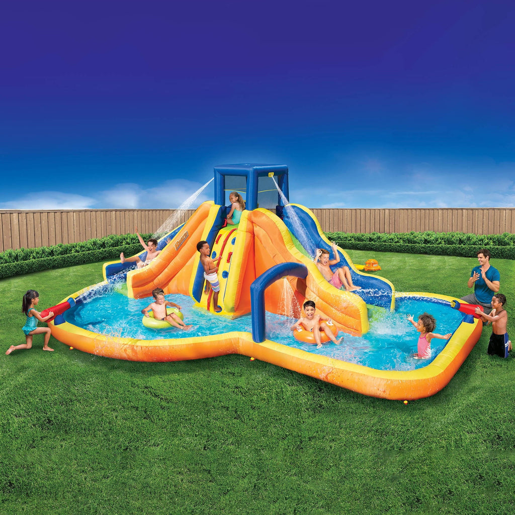 Inflatable Water Park Dual Slides Climbing Rope Z300
