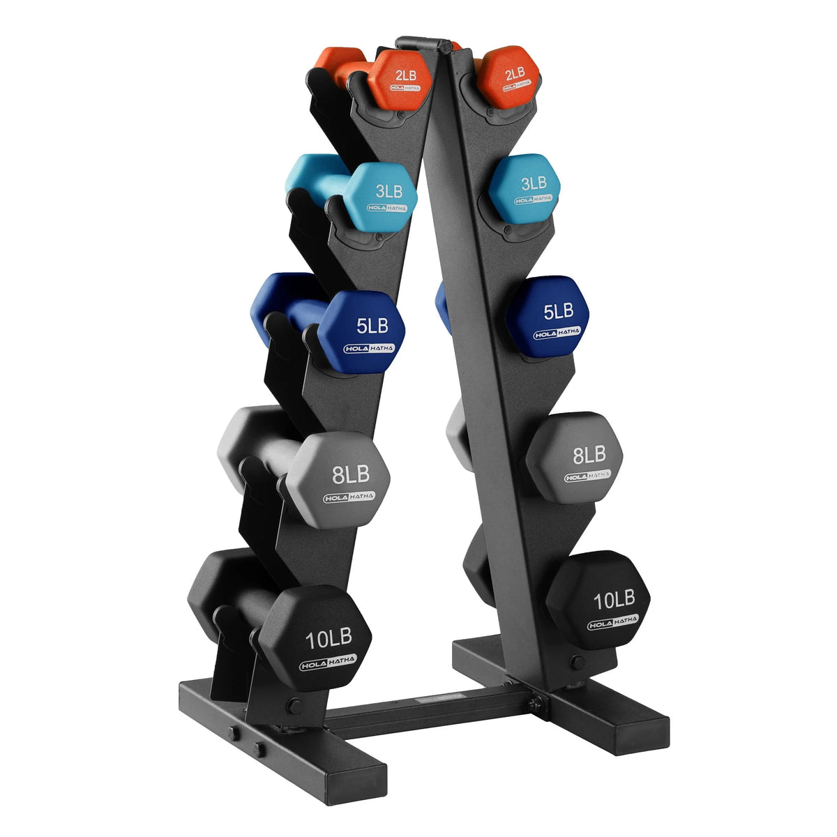 Neoprene Dumbbell Weight Set with Rack A89850