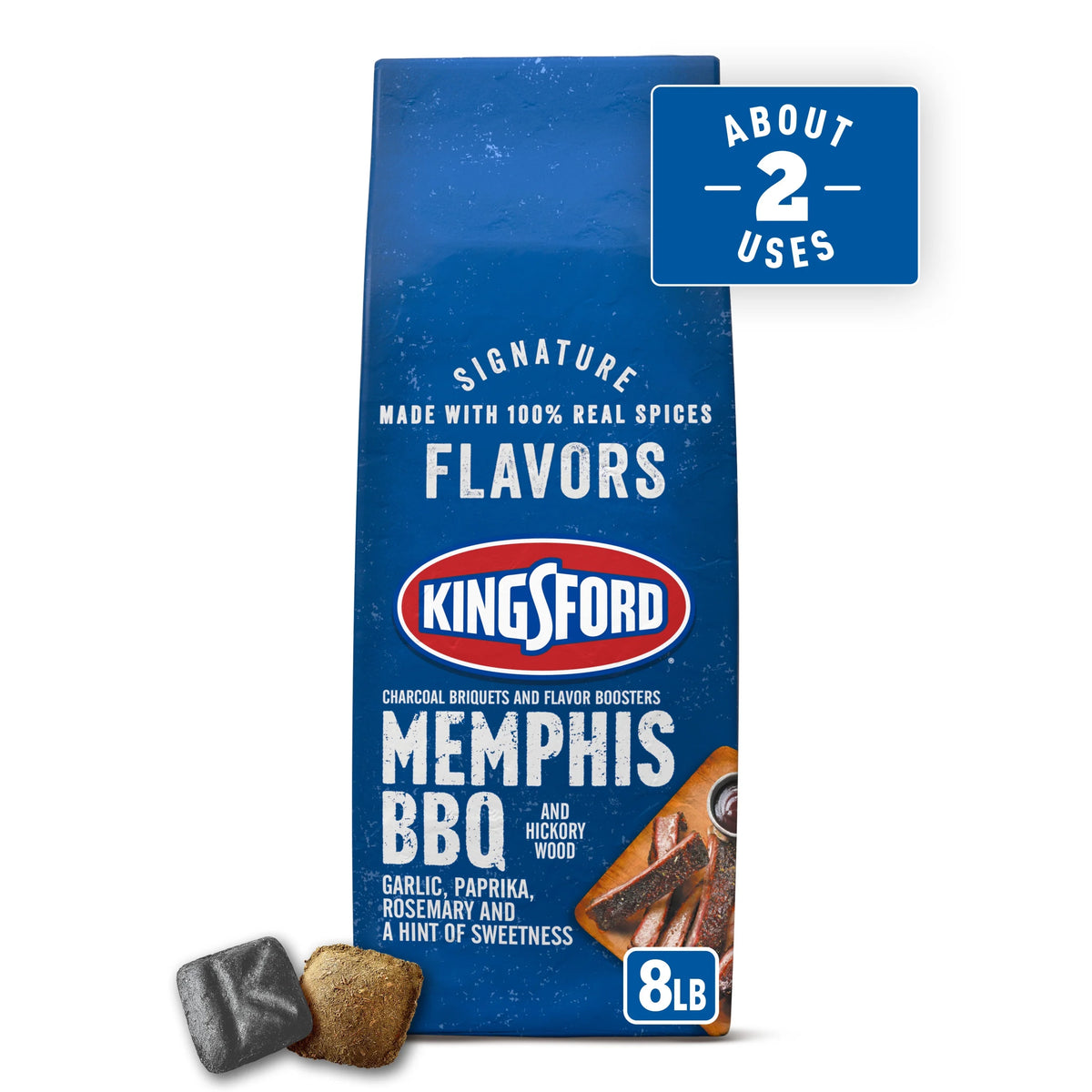 8 lbs BBQ and Hickory Charcoal Briquettes W7724