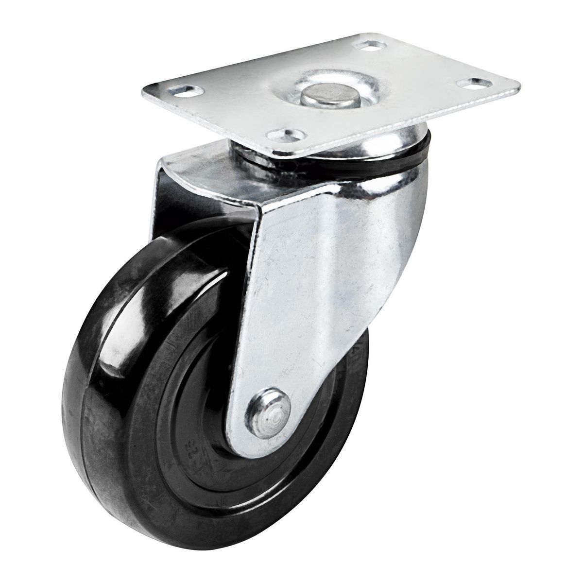 4 in. Solid Rubber Swivel Caster Q696