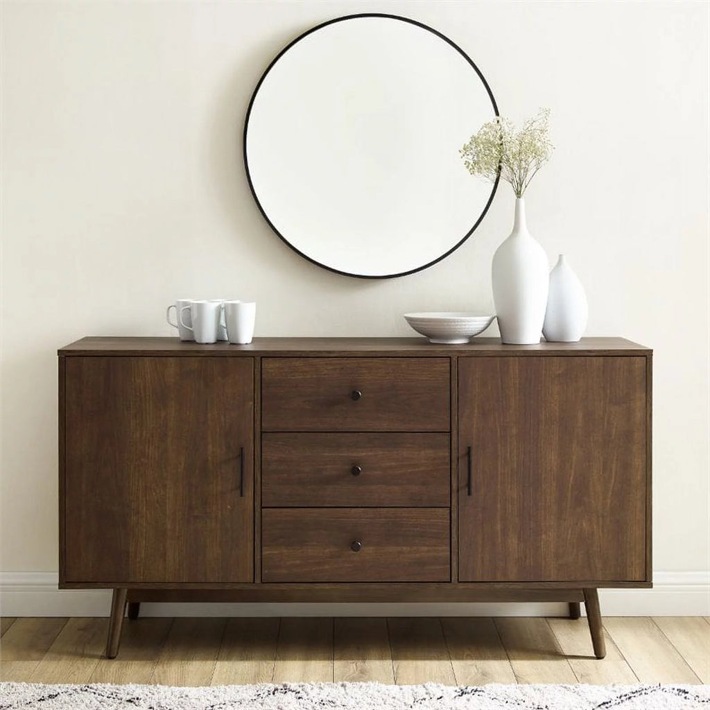 Wooden Mid-Century Modern Sideboard in Brown I92122