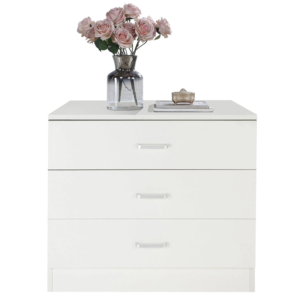 Black 4 Drawer Wood Dresser S626