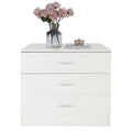 Black 4 Drawer Wood Dresser S626
