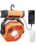 Portable Camping Fan 20000mAh Rechargeable with LED Lantern C1875