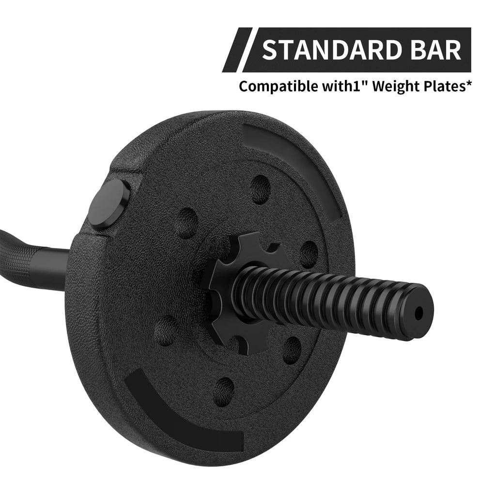 47'' Olympic Curl Bar with Collars Z328