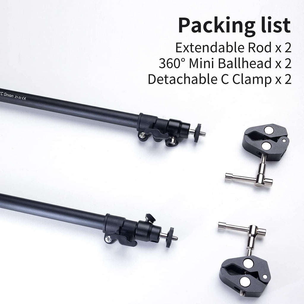 Camera Slider Support Arm Adjustable Length 23”-37.5” Pack-2 S378158