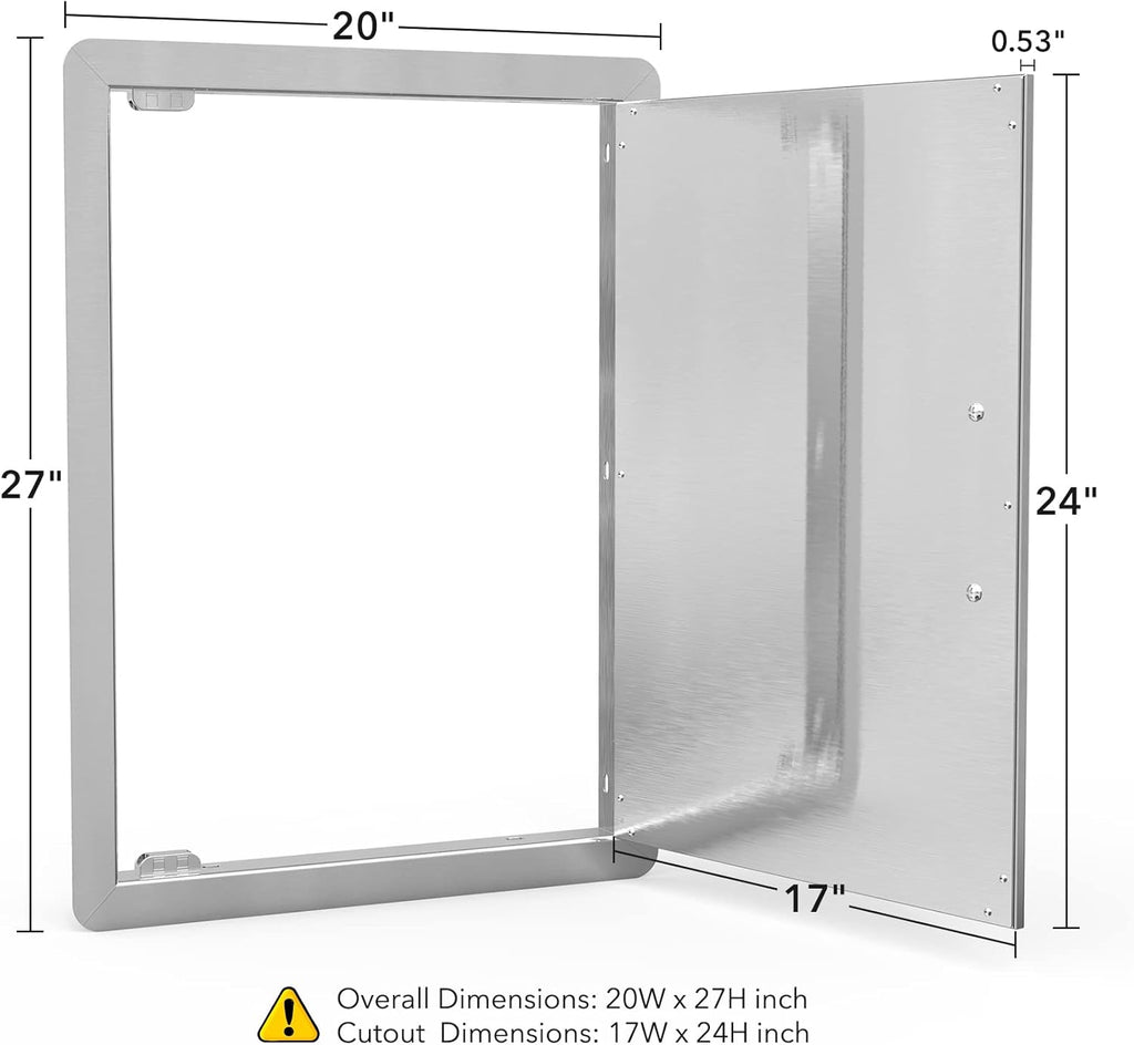 Stainless Steel Single Vertical Access Door V221