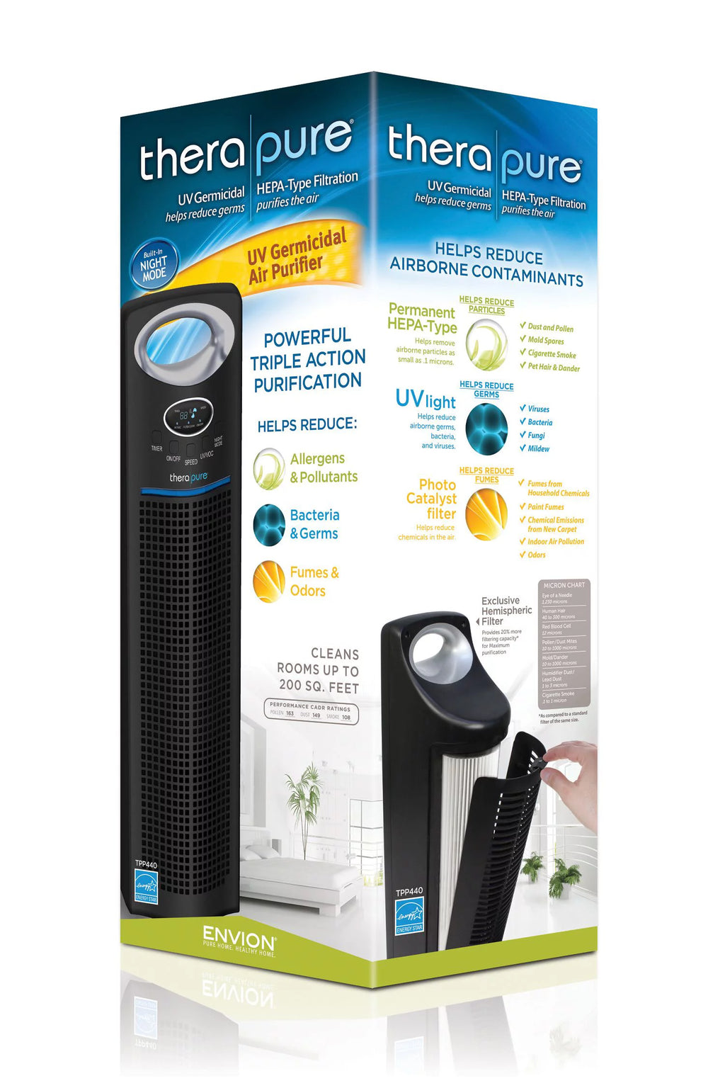 Black HEPA-Type Air Purifier C336