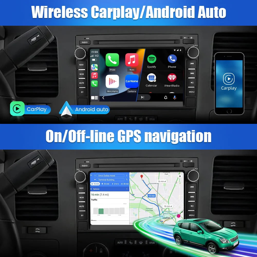 Car Radio Stereo with Bluetooth GPS Navigation M57546