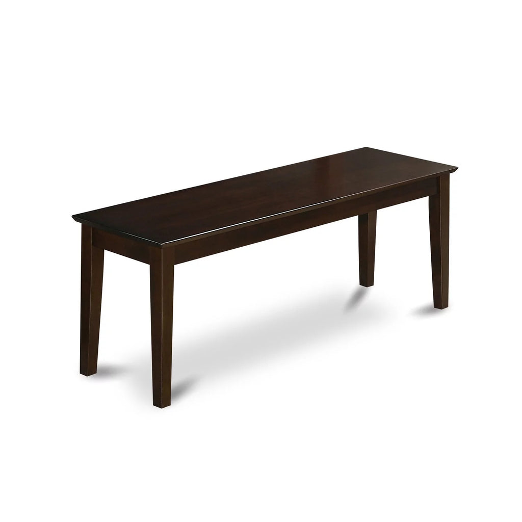 Cappuccino Dining Room Bench with Wood Seat C825