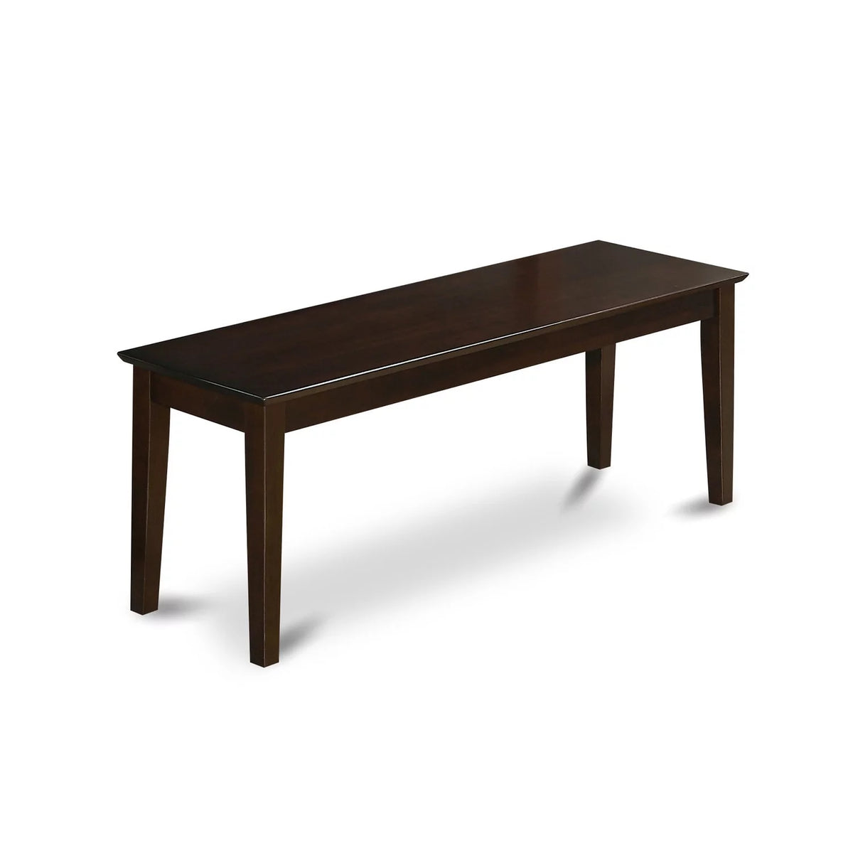Cappuccino Dining Room Bench with Wood Seat C825