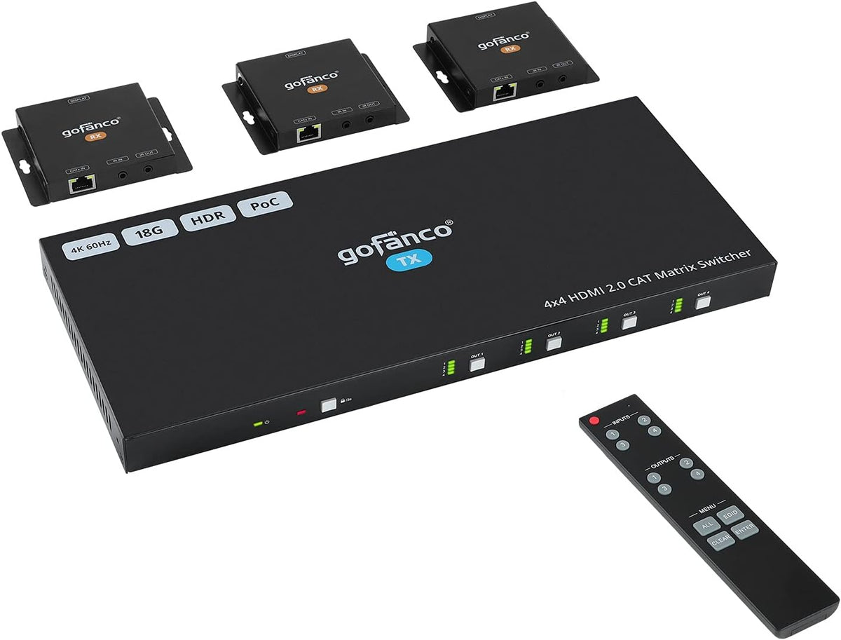 1x4 HDBaseT HDMI Extender Splitter 4K 60Hz S991062