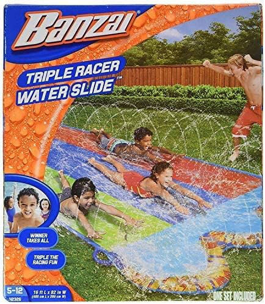 16 Ft Water Slide with 3 Bodyboards S528