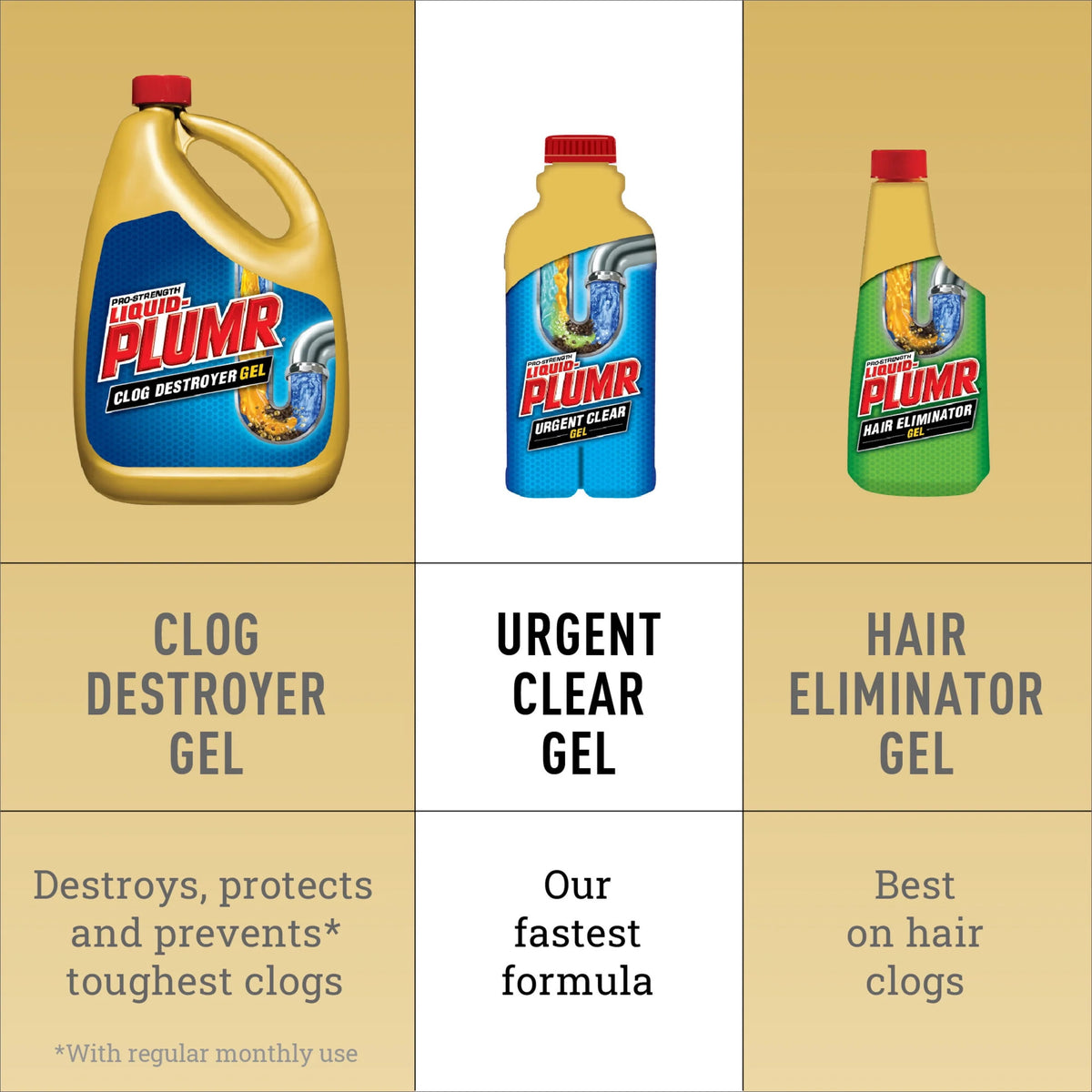 Drain Clog Remover Gel, 17 fl oz E4469