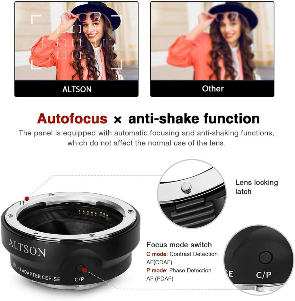 Auto-Focus Lens Adapter Mount Converter Pack of 2 G26649