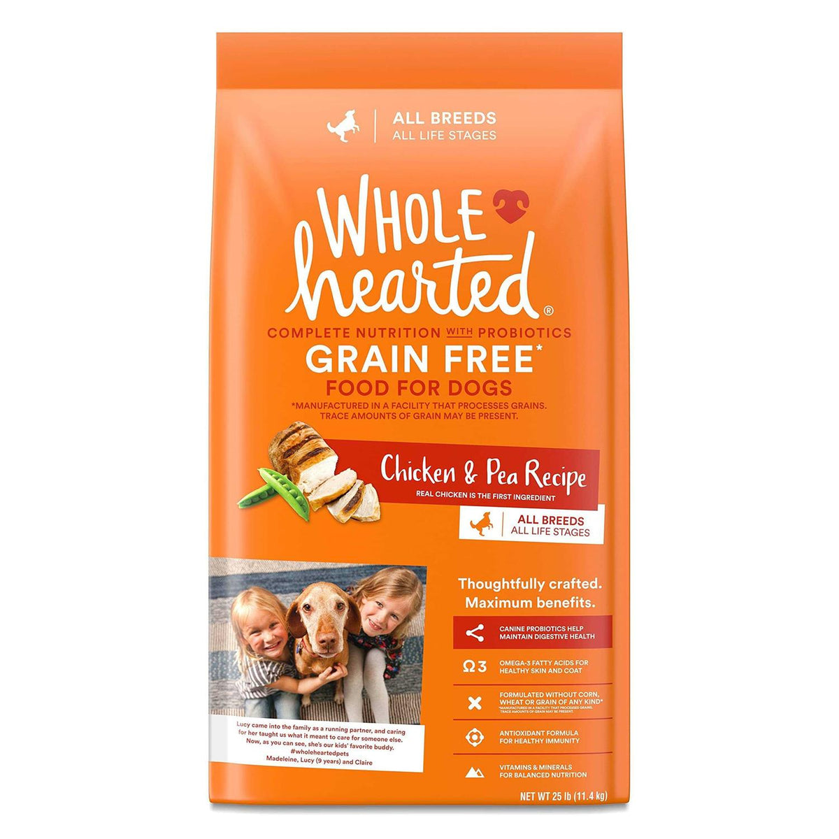 Grain Free Chicken & Pea Recipe Dry Dog Food W17120