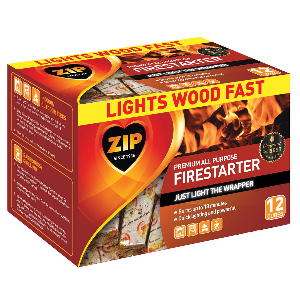 12 Pack Fire Starters for Wood or Charcoal F119
