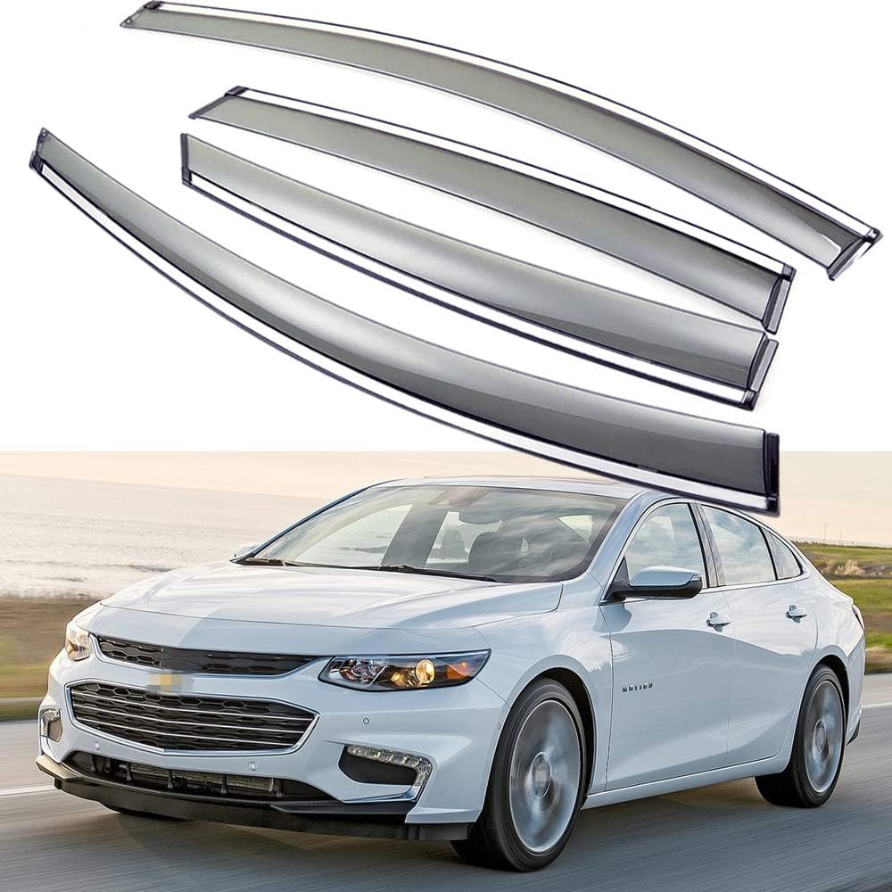 Car Window Visor Vent Shade Deflector Sun Rain Guards Y197